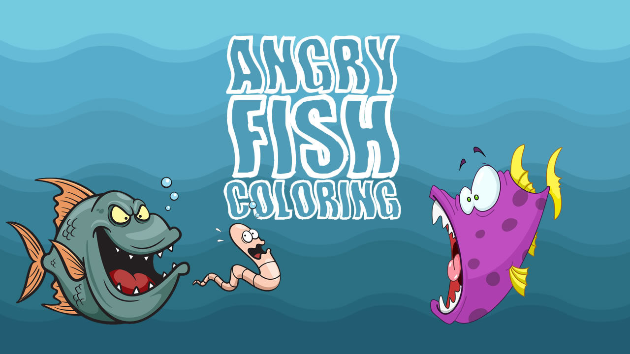 Play Angry Fish Coloring Free Online Now iOS
