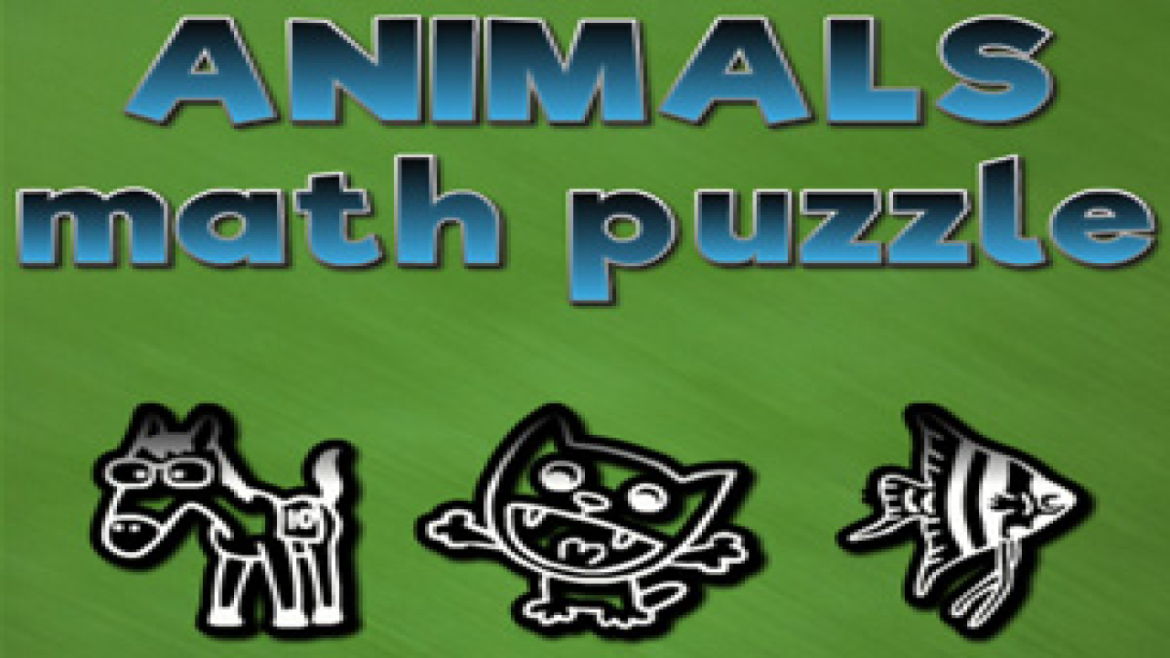 Free Animals math puzzles Game Online PC