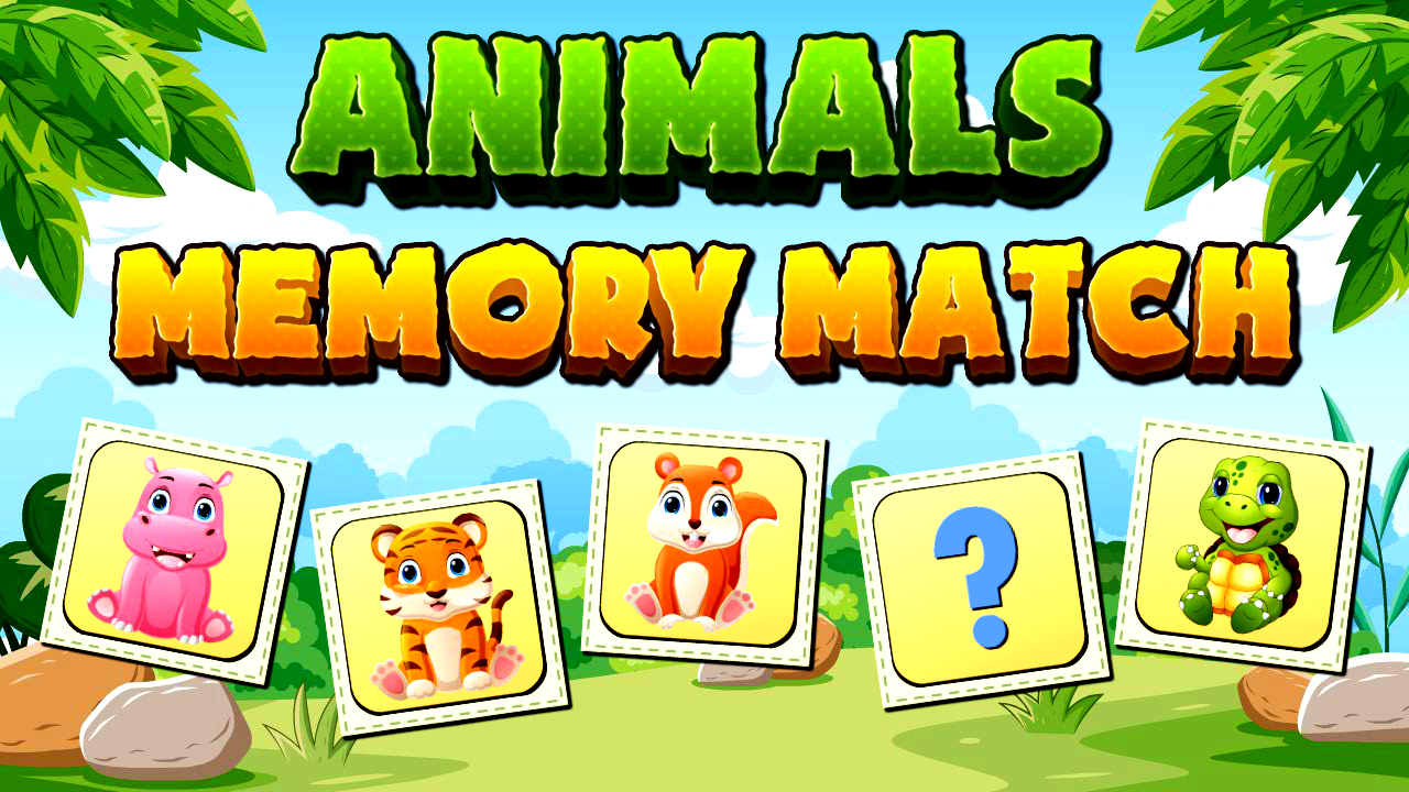 Play Free Animals Memory Match Game For Free Online