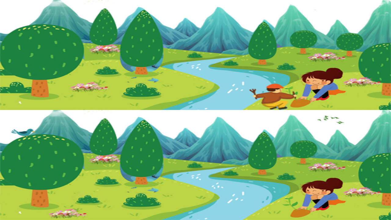 Free Arbor Day Differences Game Online Now