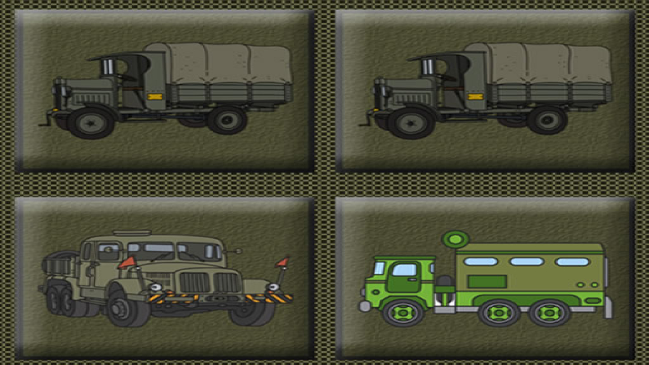 Free Army Trucks Memory Game Play PC Now