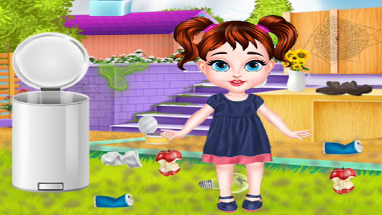 Free Baby Taylor Backyard Cleaning Browser Play Game