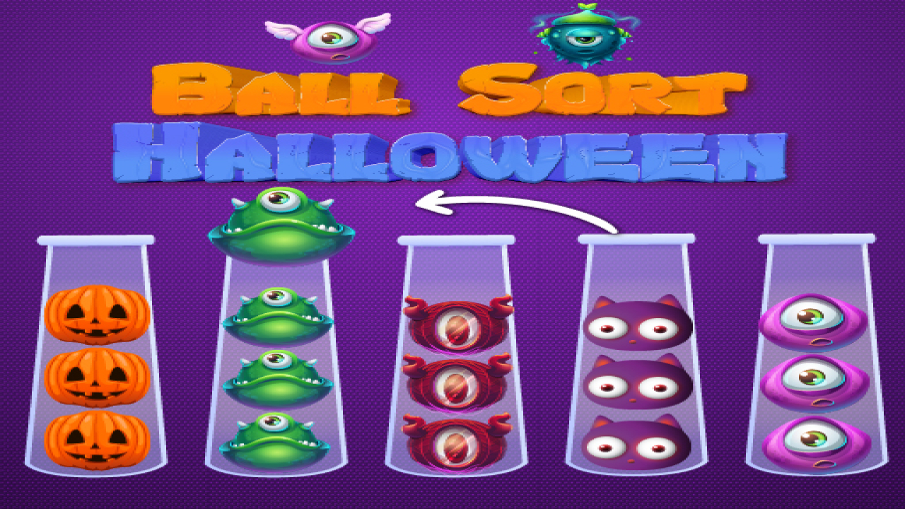 Play Ball Sort Halloween Phone Mobile Game
