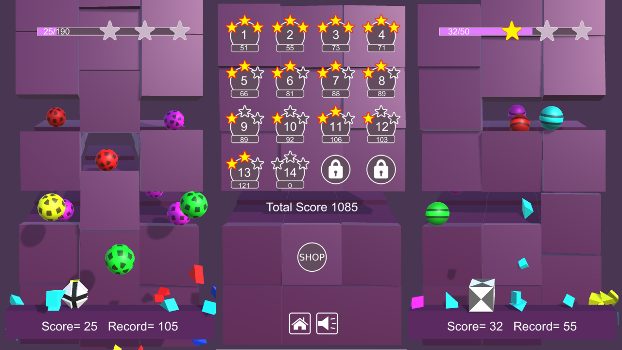 Play Free Balls Will Fall Desktop Online Game