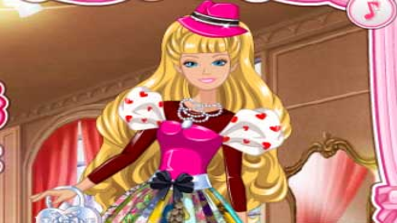 Play Barbie's Valentine's Patchwork Dress Free Online Browser Game