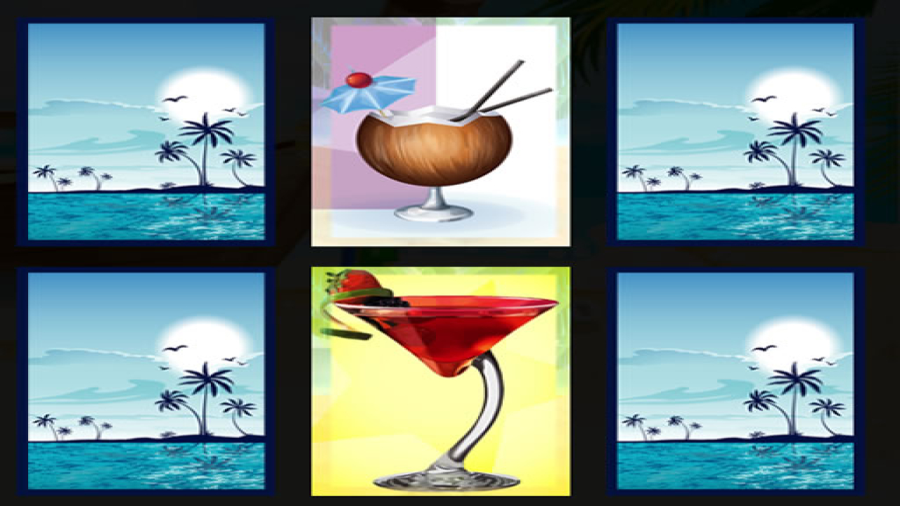 Free Beach Cocktails Memory Game On Mobile