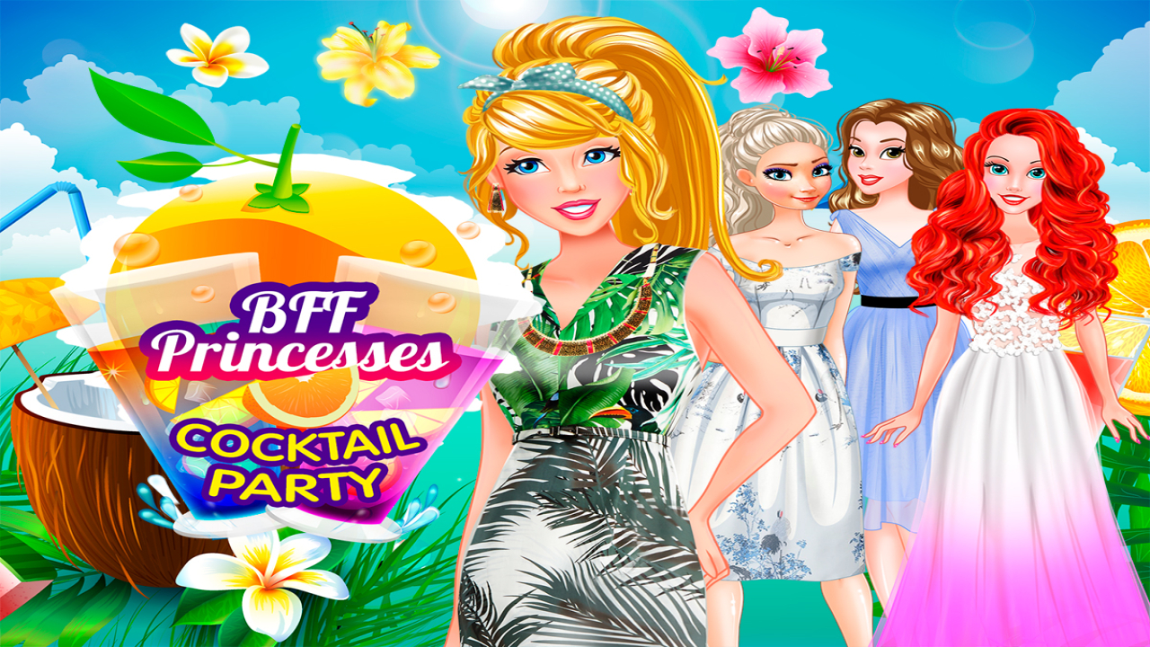 Play BFF Princesses Cocktail Party Online Game Free