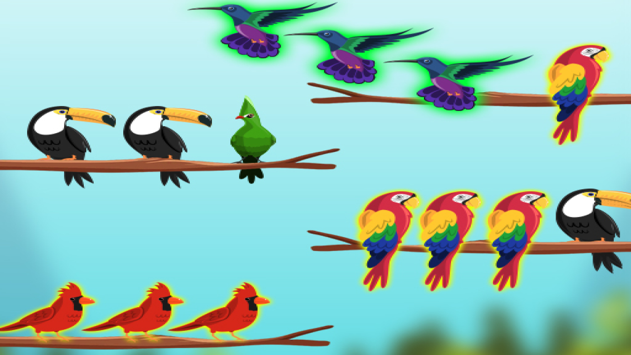 Play Bird Sort Challenges Android Game Now Online