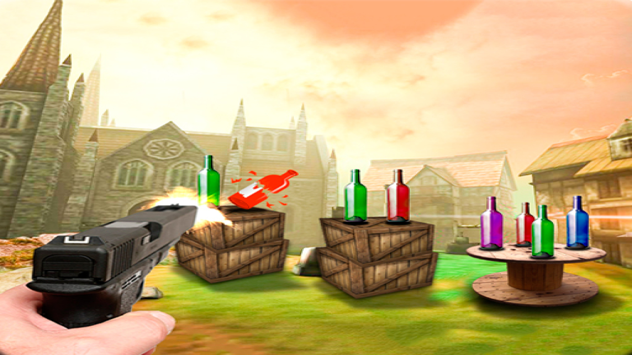 Free Online Bootle Target Shooting 3D Game
