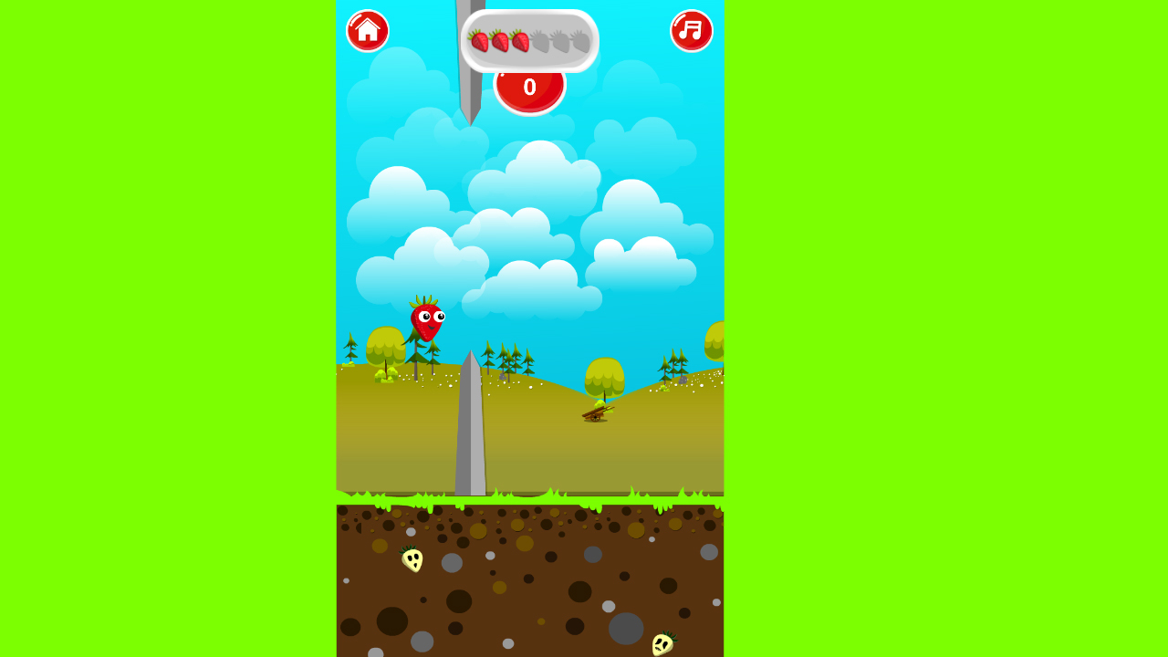 Play Bouncing Strawberry Free Android Online Game