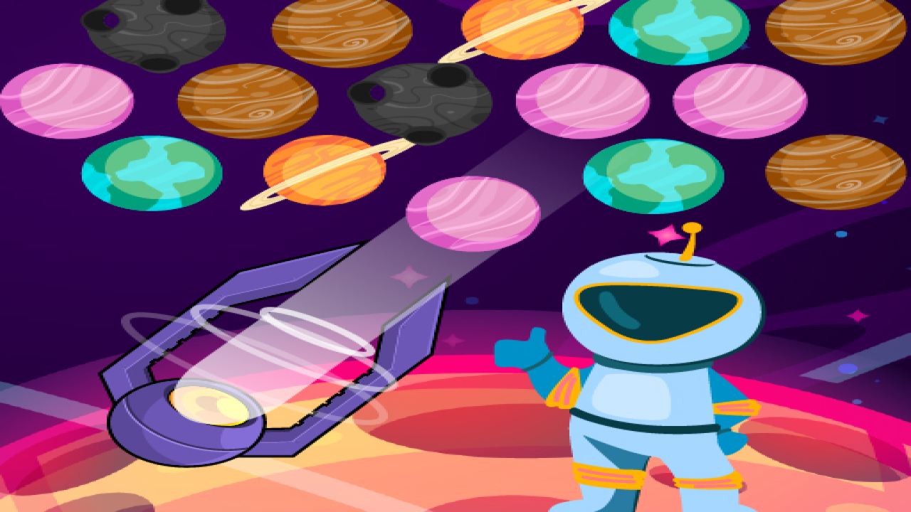 Play Bubble Planets Free Game Laptop Online