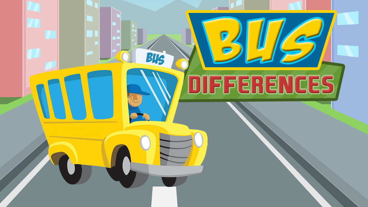 Play Free Bus Differences Browser Game Online