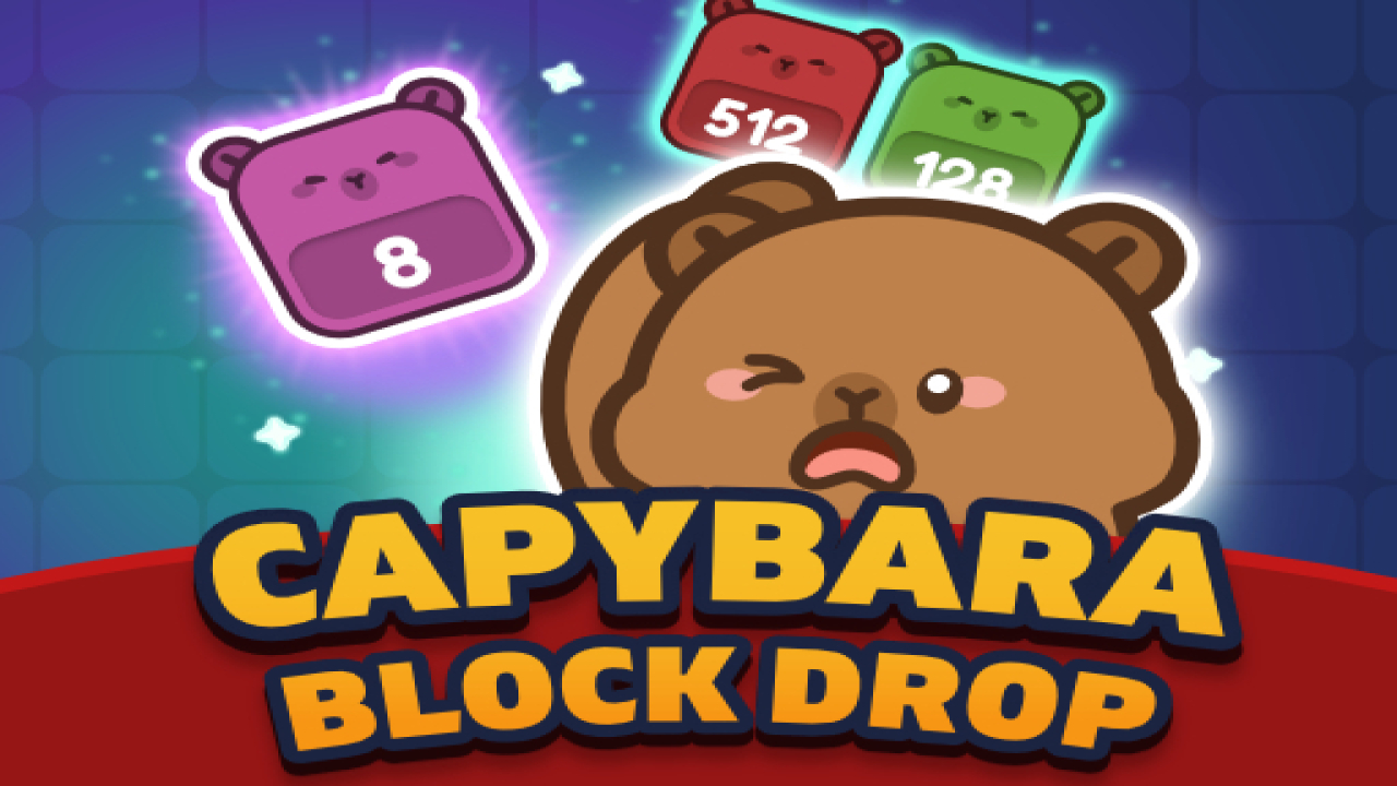 Play Capybara Block Drop Free Online Games
