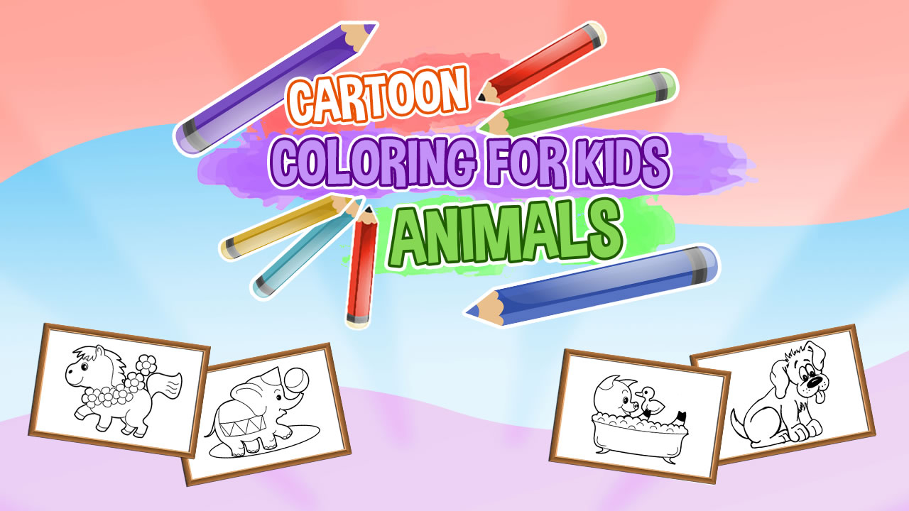 Free Cartoon Coloring for Kids Animals Mobile Game Instantly