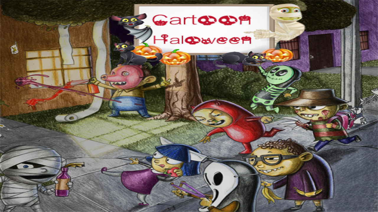 Free Cartoon Halloween Slide Puzzle Game Play Online No Login