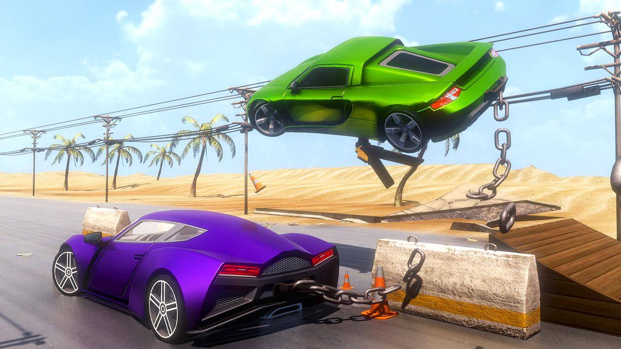 Play Chained Car Stunts Race Mega Ramp GT Racing Laptop Game Online Free No Login