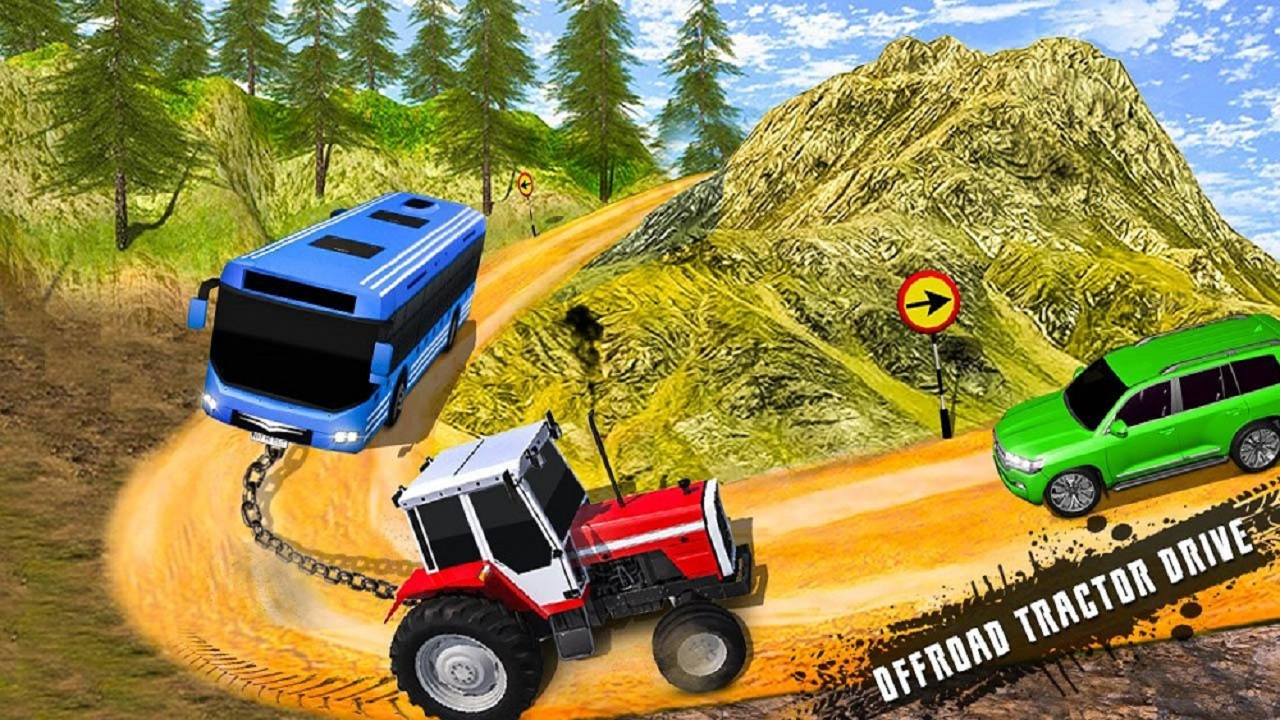 Play Chained Tractor Towing Rescue Free Online Now