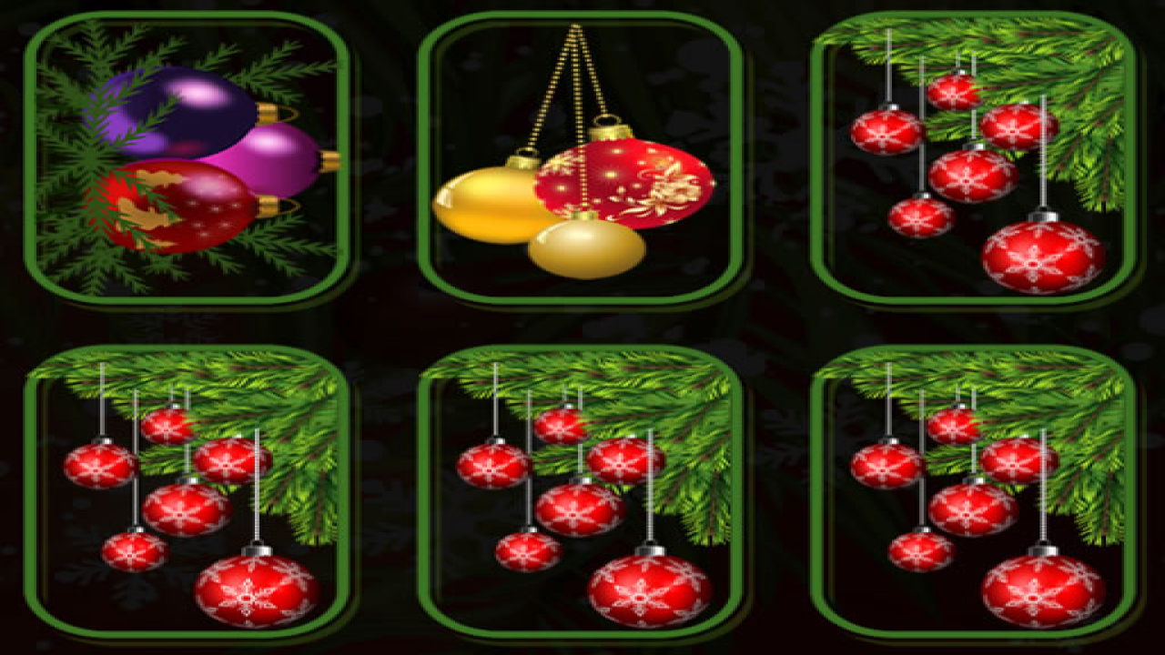 Play Christmas Ornaments Memory Online Free Now