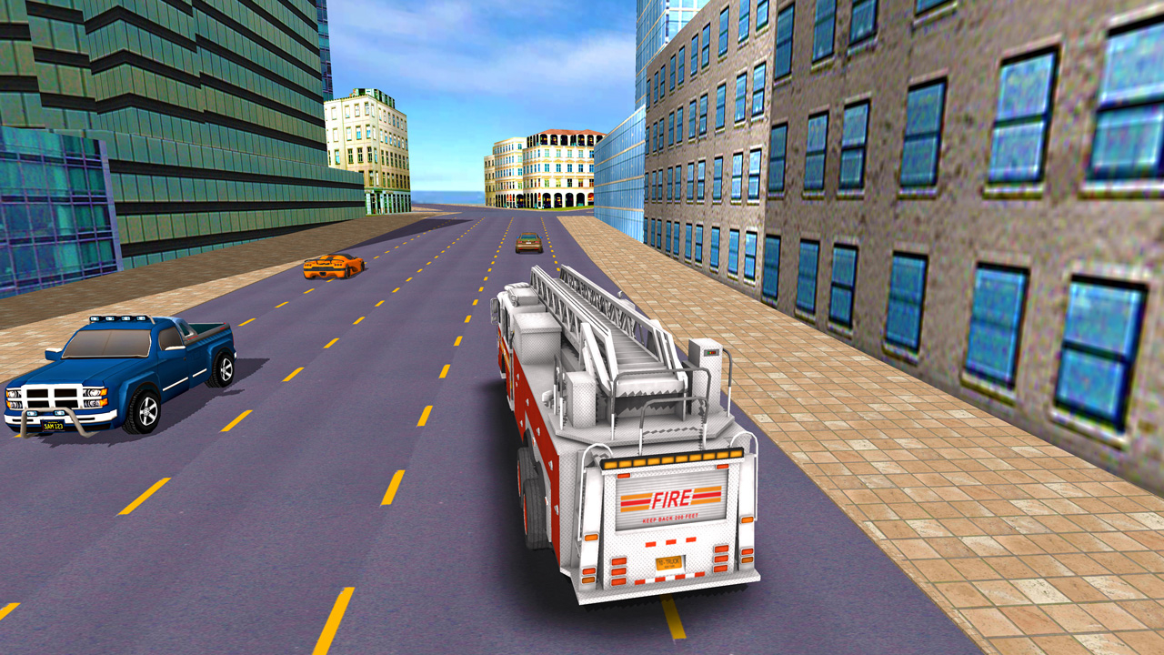 Play City Fire Truck Rescue Game Now For Free