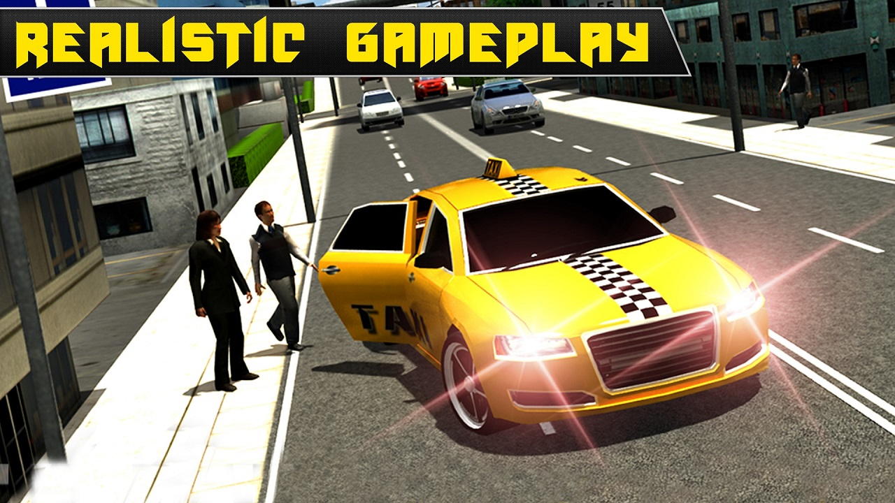 Free City Taxi Driver Simulator : Car Driving Games Online Phone Game
