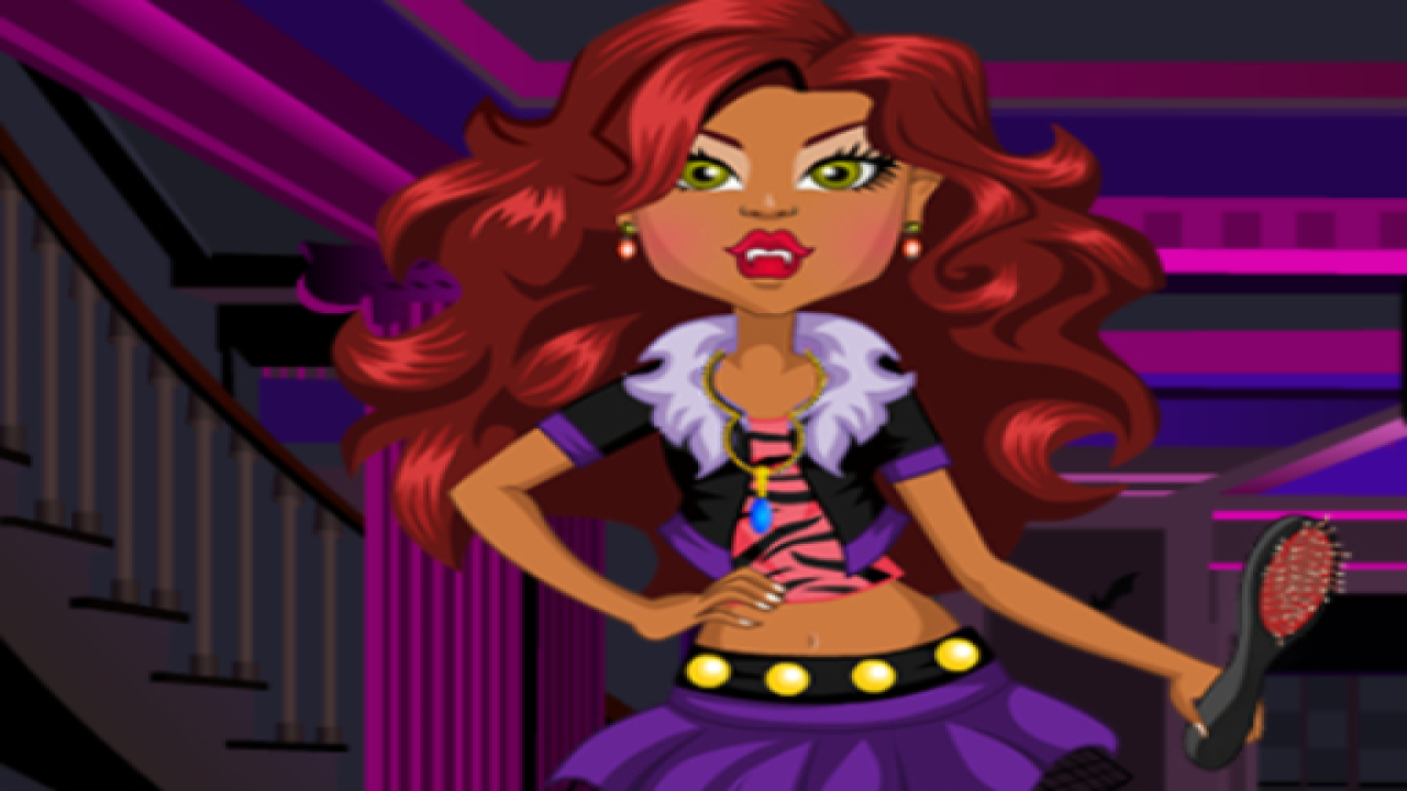 Free Clawdeen Wolf flirting Dressup Game Play Online