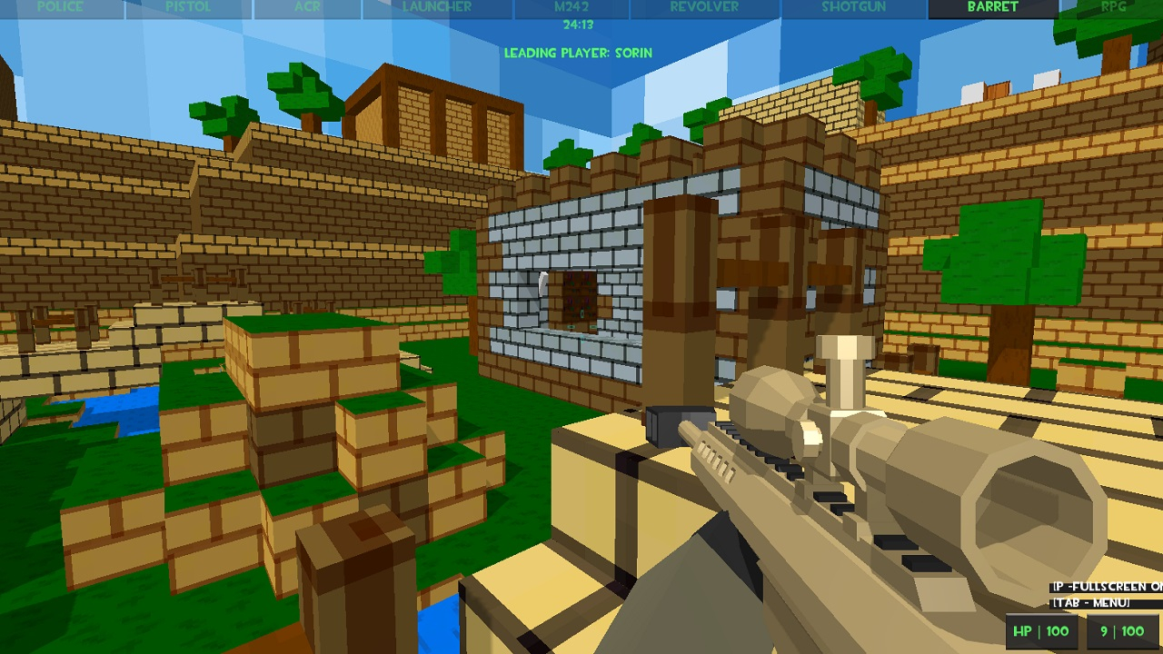 Play Combat Cubic Arena Multiplayer Free Online Now