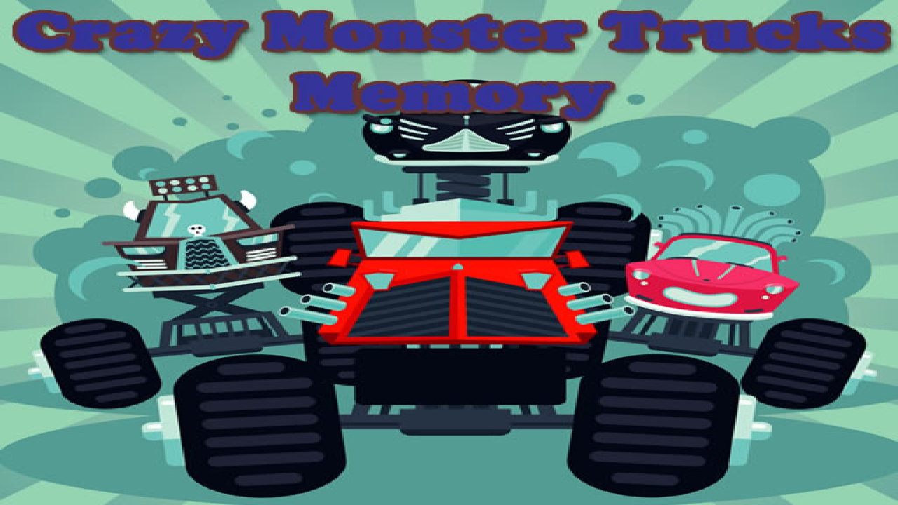 Play Crazy Monster Trucks Memory Online Game