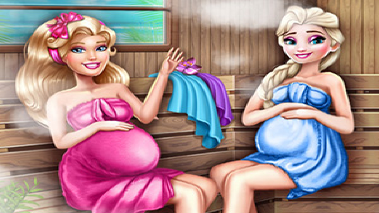 Play Cute Mommies Pregnant Sauna Free Browser Game Now