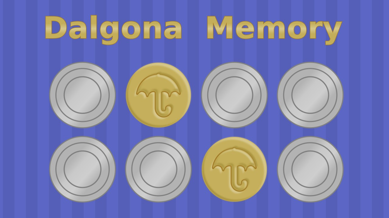 Free Dalgona Memory Mobile Game Anytime