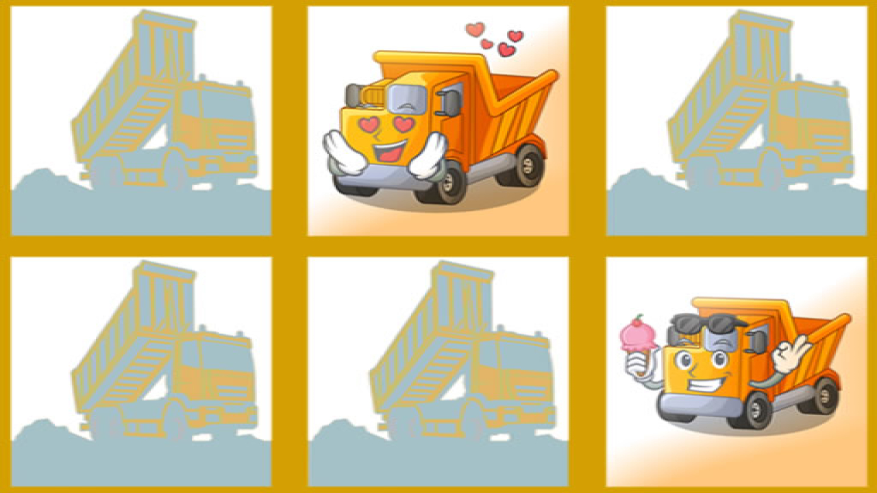 Free Dump Trucks Memory Online Games Now
