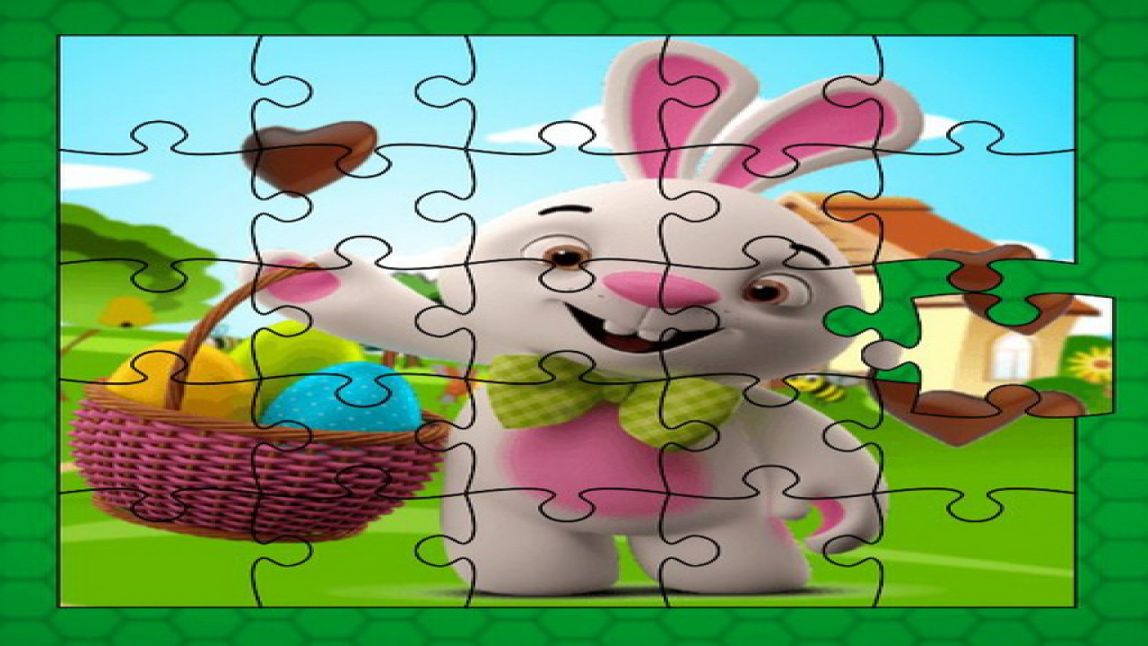 Free Easter Bunny Eggs Jigsaw iOS Play Online Game