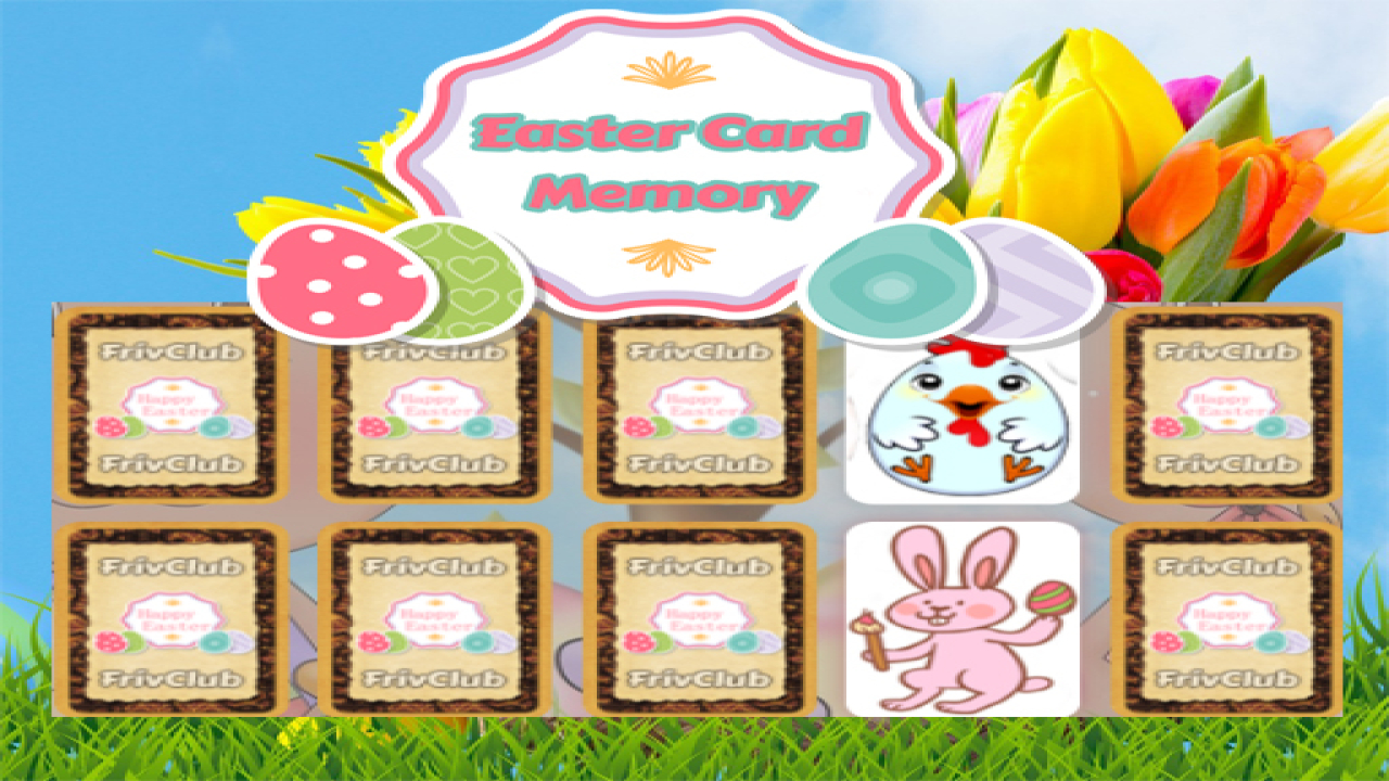 Free Easter Card Memory Deluxe Browser Play Game