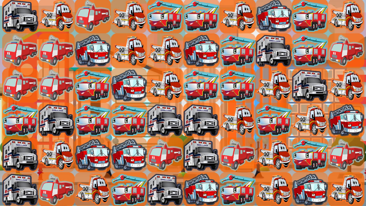 Play Emergency Trucks Match 3 Mobile Phone Game