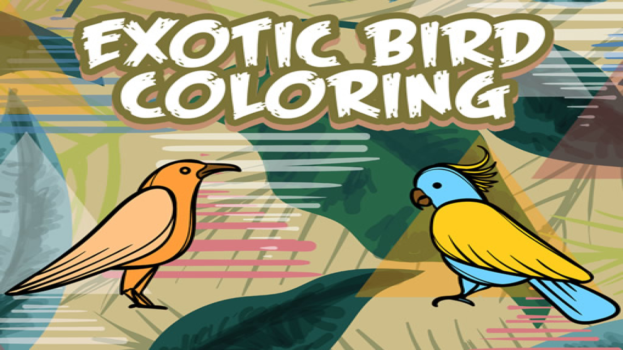 Free Online Play Exotic Birds Coloring Game