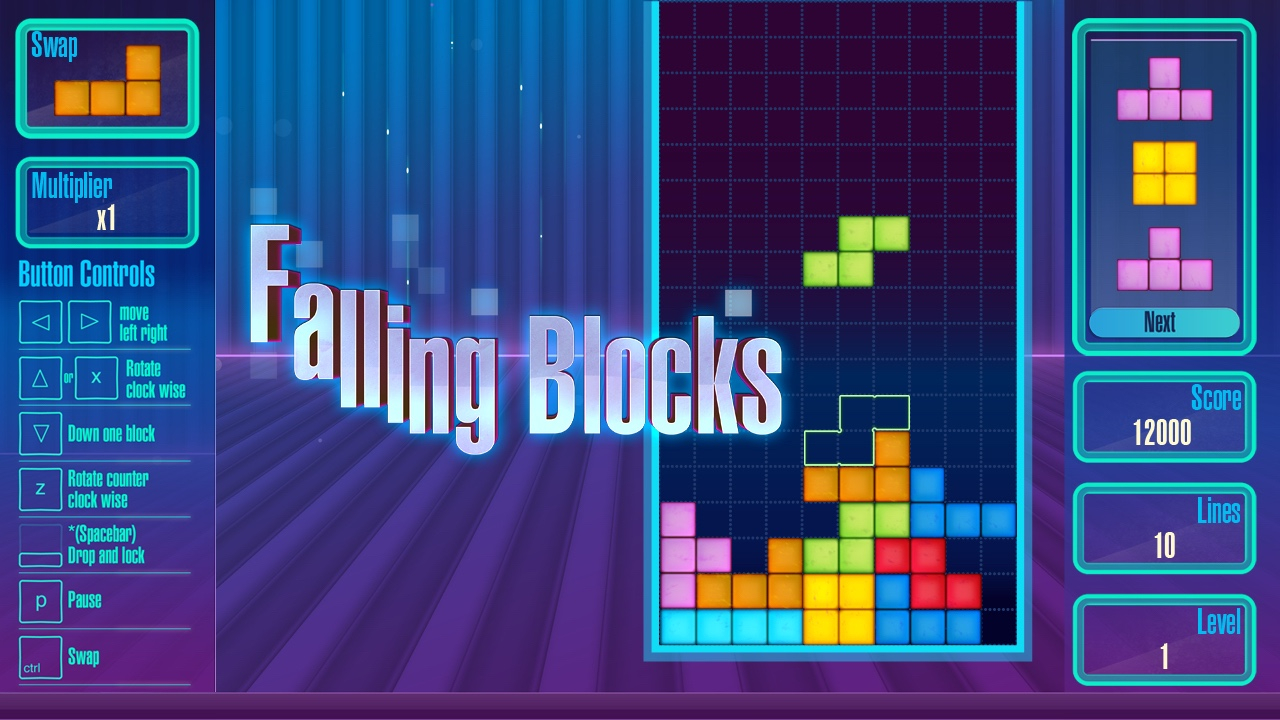 Free Falling Blocks the Tetris Game Online Game To Play