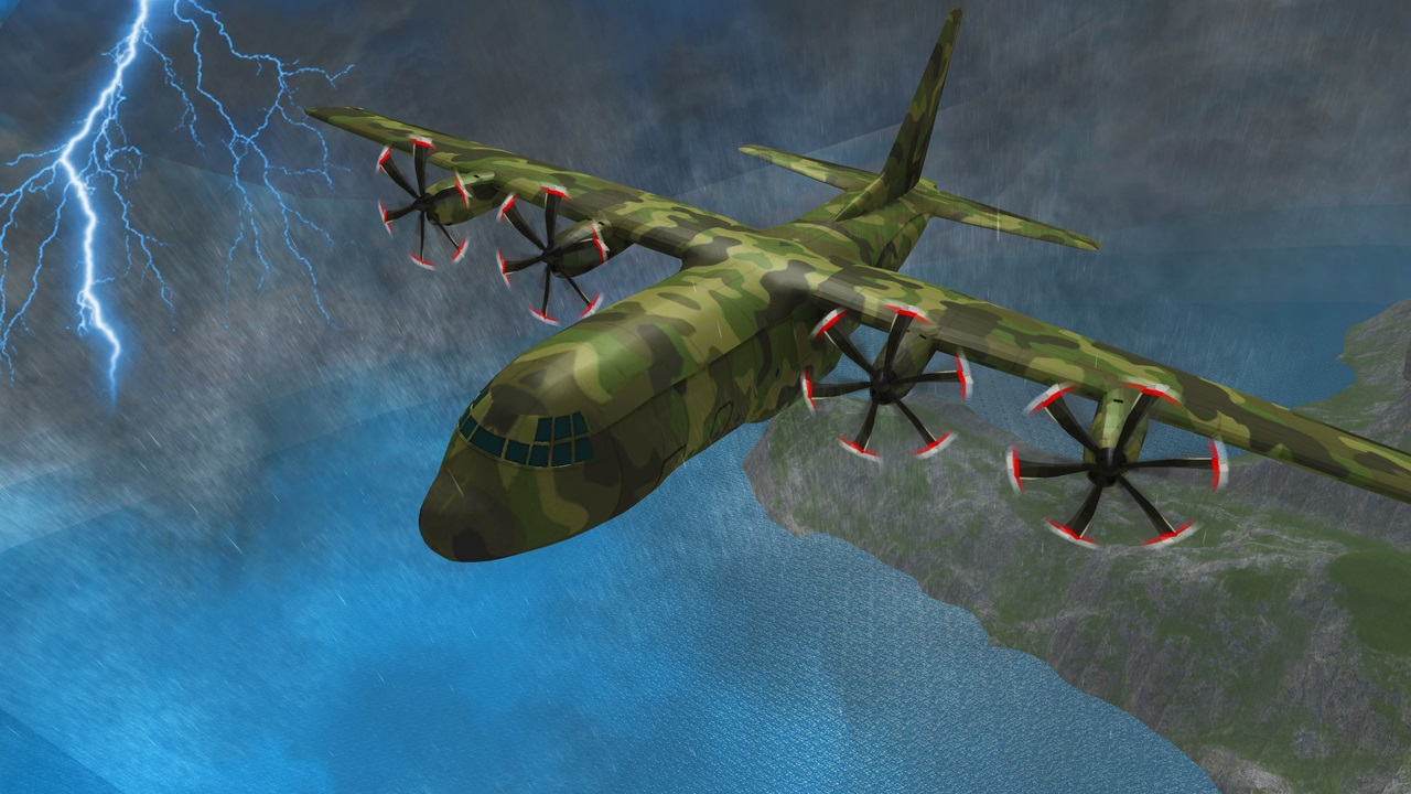 Free Flight Simulator C130 Training Game Mobile Play