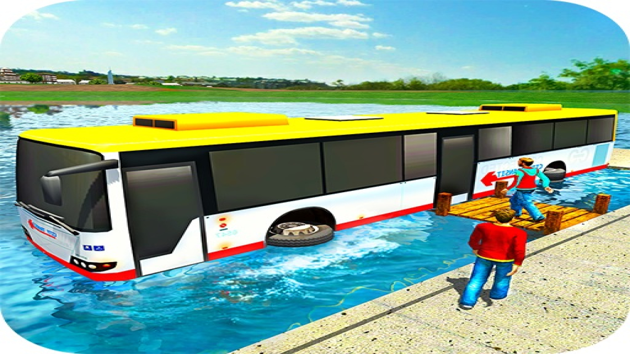 Free Floating Water Bus Racing Game 3D Phone Game Play Now