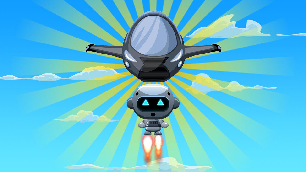 Play Flying Robot Game iOS Online Free Now