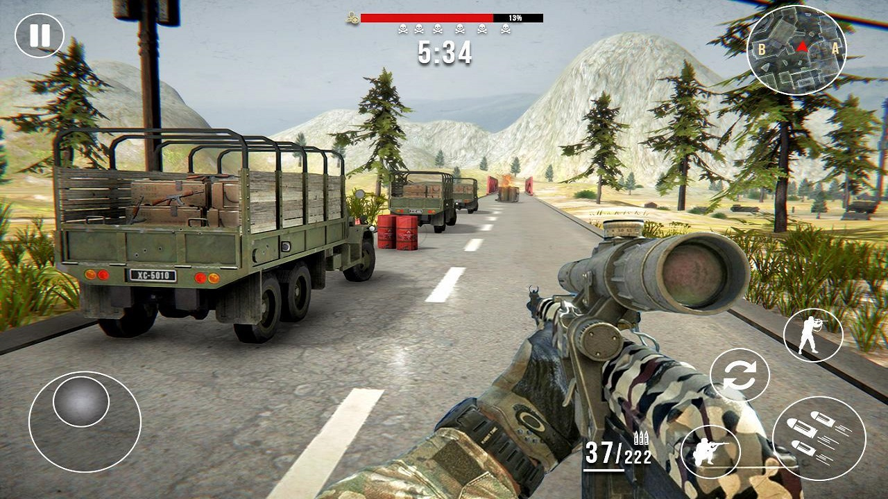 Free FPS Shooting Strike : Modern Combat War 2k20 Game Play Online