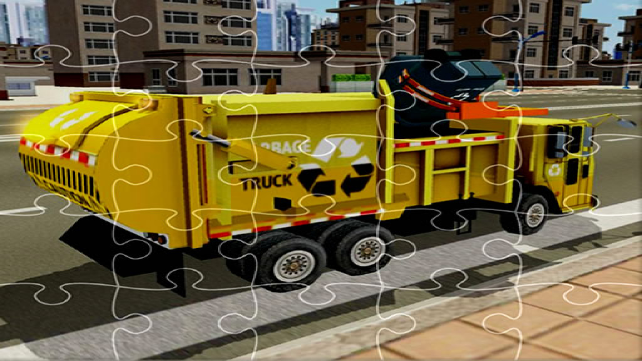 Free Garbage Trucks Jigsaw Game Desktop Play Online