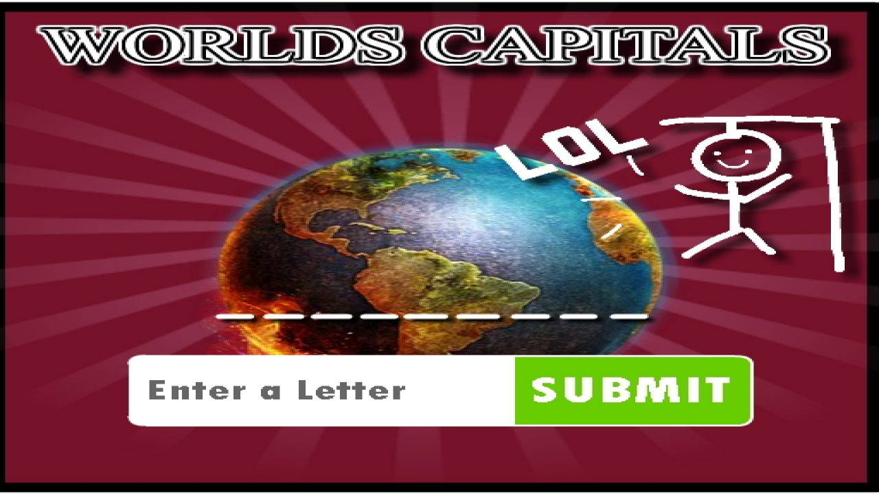 Free Hangman Capitals Cities Game Online Play Now