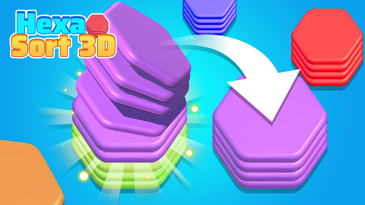 Play Hexa Sort 3D Mobile Game Anytime