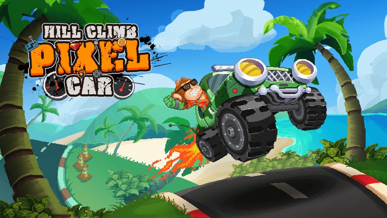 Play Free Hill Climb Pixel Car Android Game Online