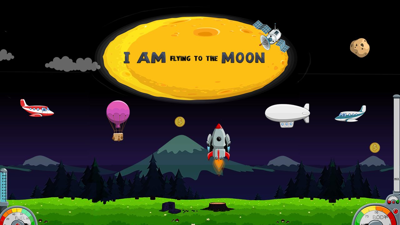 Play I Am Flying to the Moon Game Free Online Now