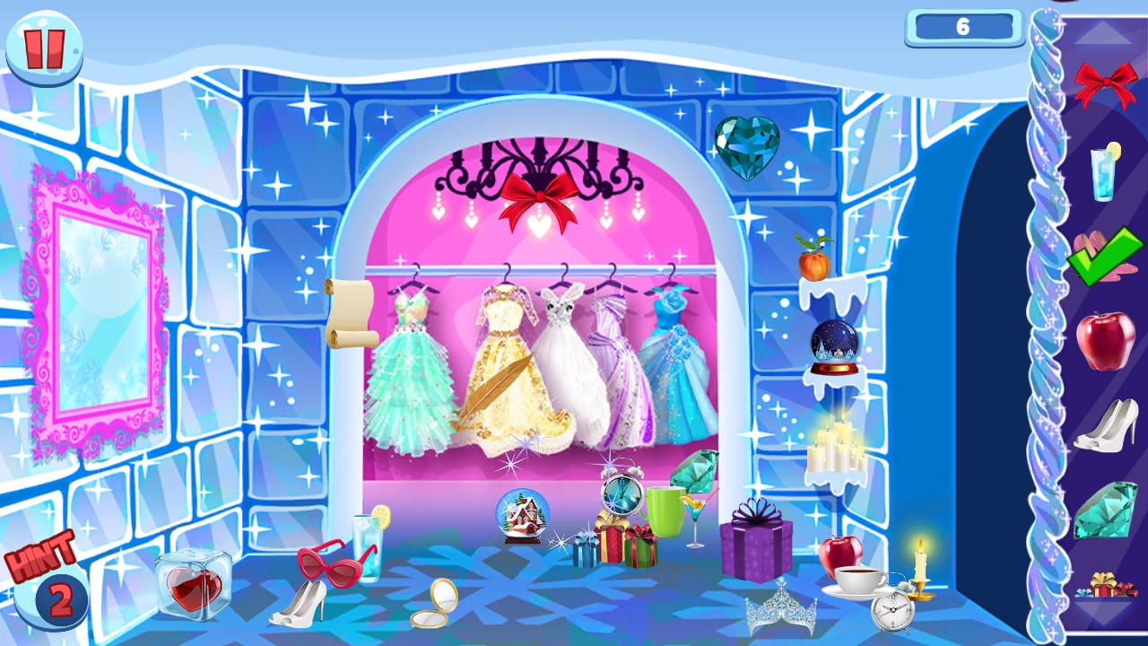 Play Free Ice Princess Hidden Objects Games Now