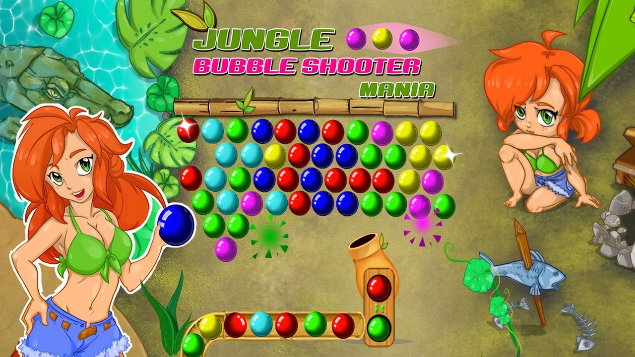 Play Jungle Bubble Shooter Mania Free No Login PC Game