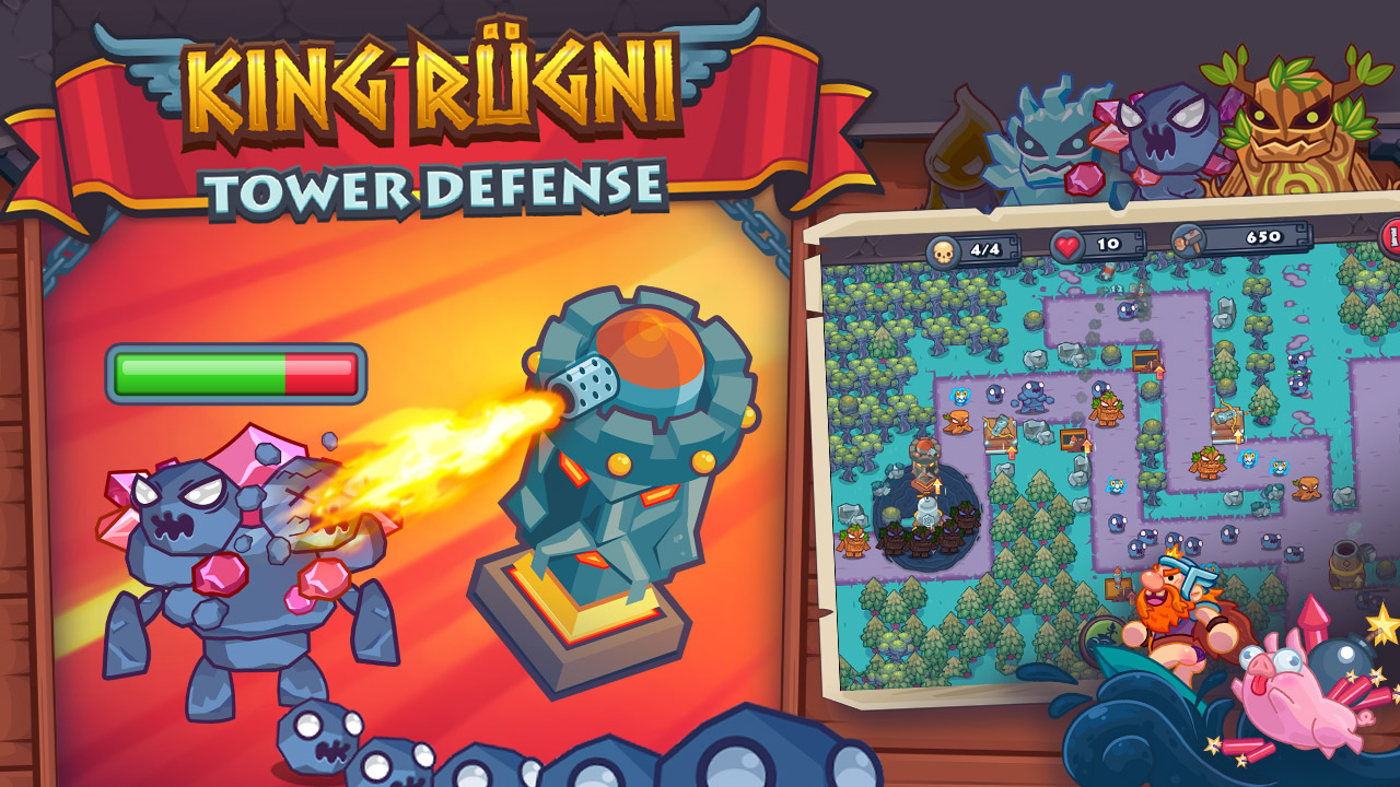 Free King Rugni Tower Defense Browser Play Game