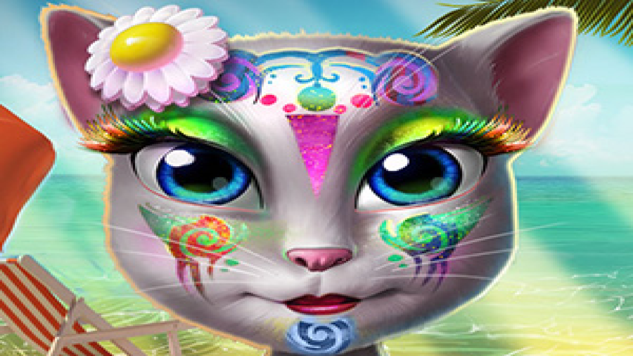 Play Kitty Beach Makeup Online Game No Download