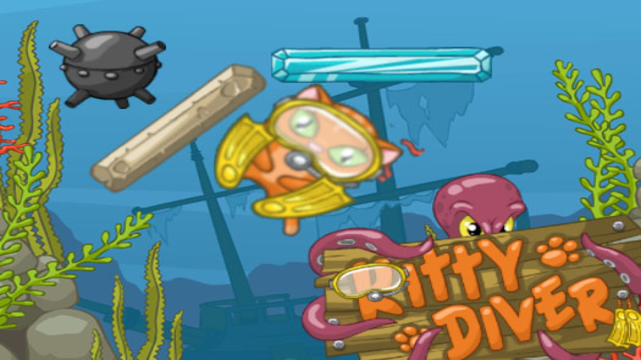 Play Kitty Diver iOS Game Free Now Online