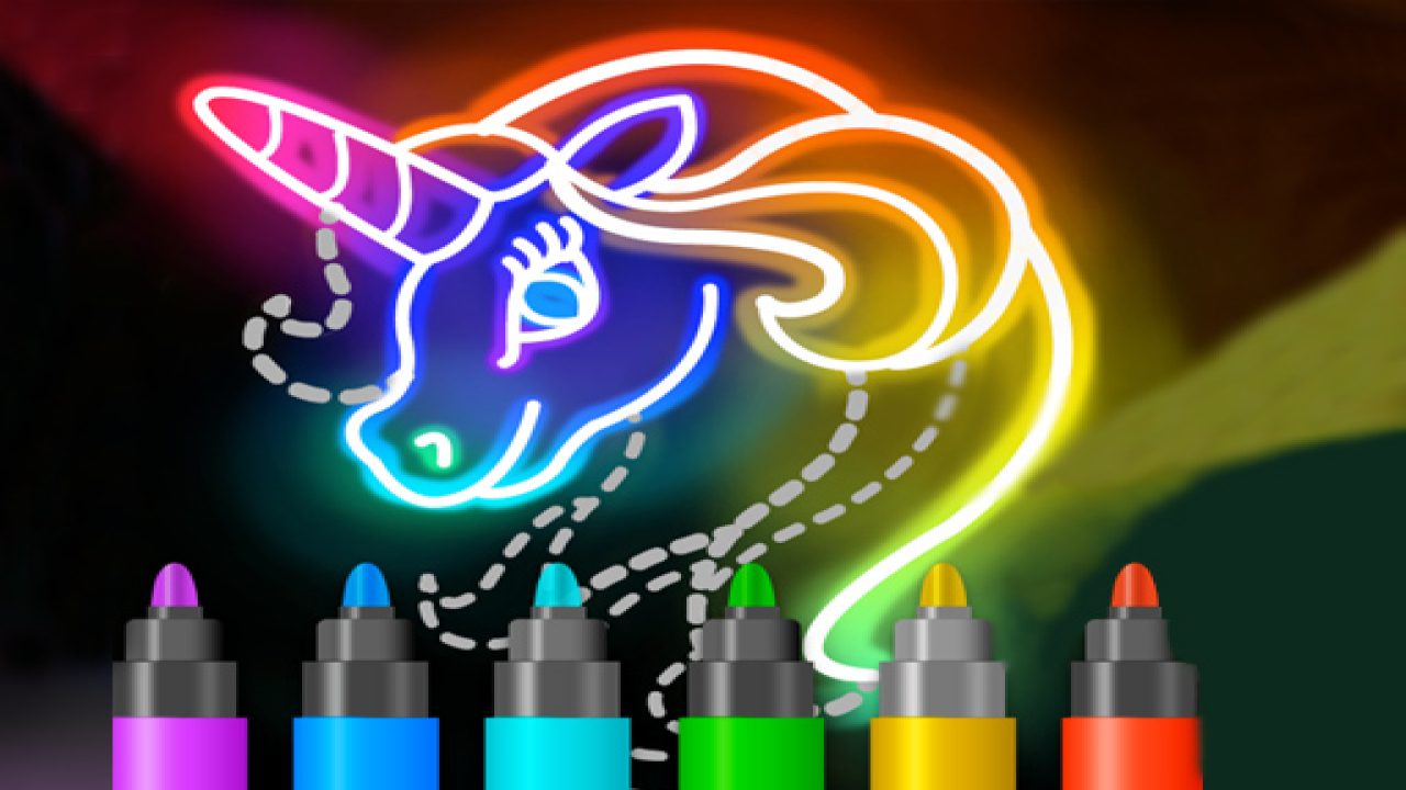 Free Learn to Draw Glow Cartoon Game For Free